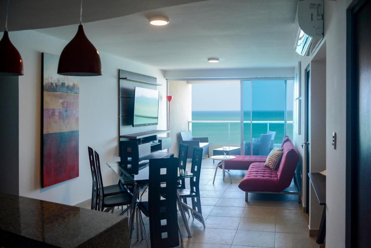 Apartmán Lindo Departamento Al Pie De Playa Edificio Torre Oceanica Salinas  Exteriér fotografie
