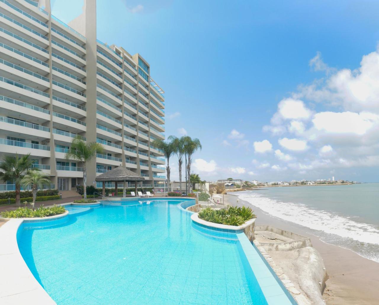 Apartmán Lindo Departamento Al Pie De Playa Edificio Torre Oceanica Salinas  Exteriér fotografie