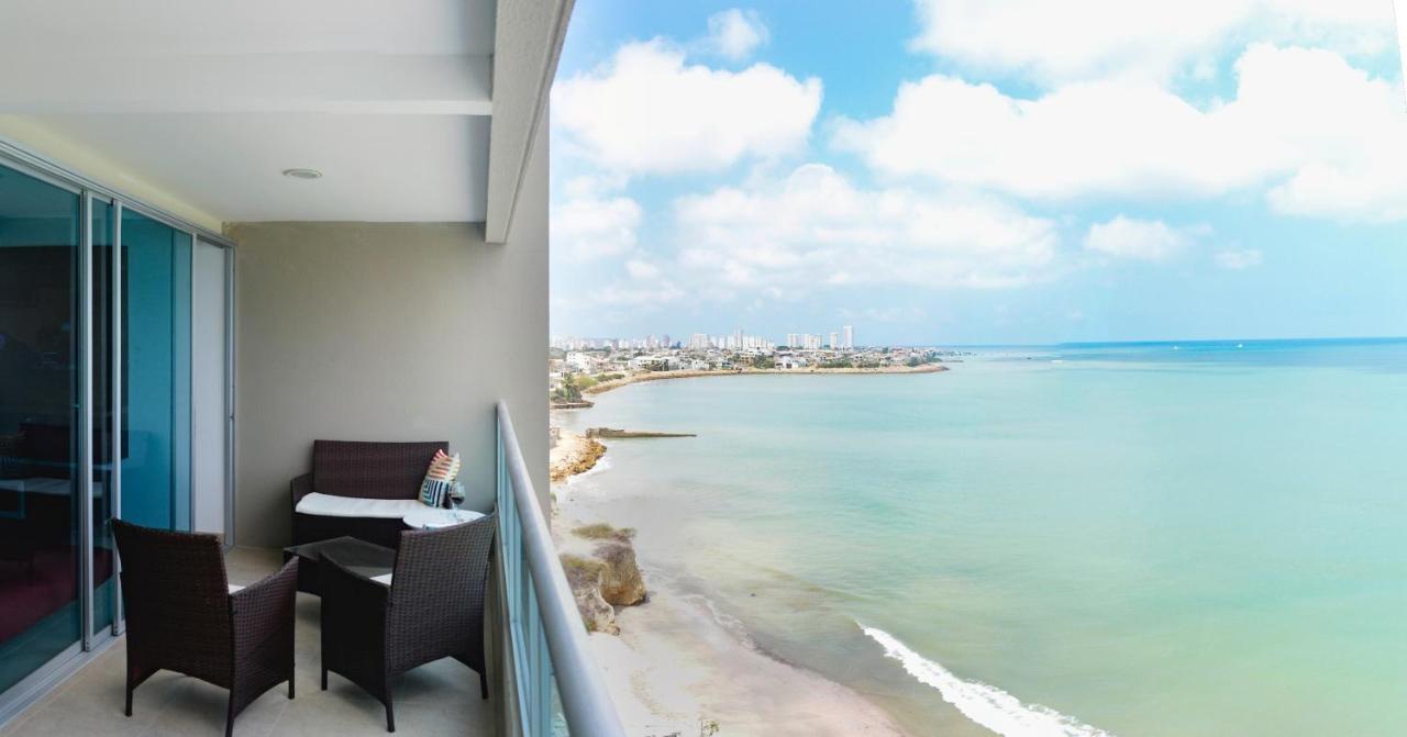 Apartmán Lindo Departamento Al Pie De Playa Edificio Torre Oceanica Salinas  Exteriér fotografie